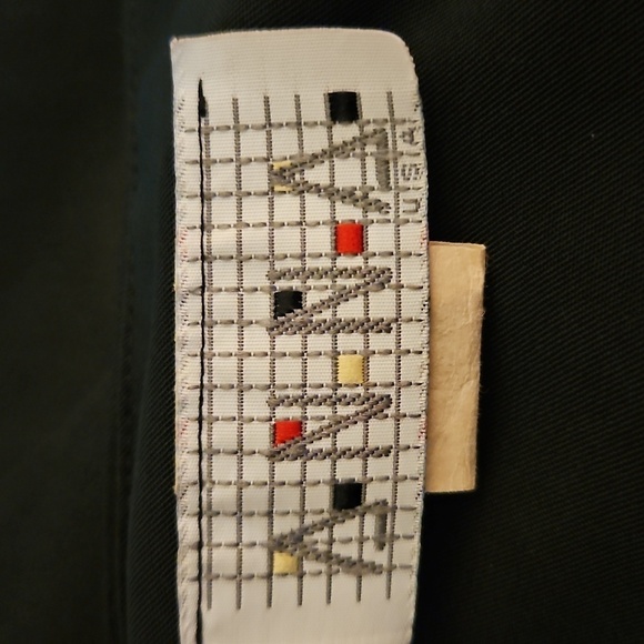 Vtg ANNA 1970s Black Long Sleeveless Concho Vest - Picture 6 of 7